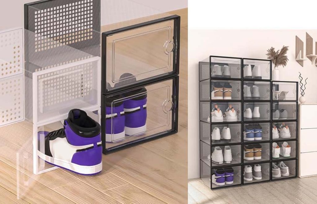 Kuject Stackable Shoe Storage Organizers