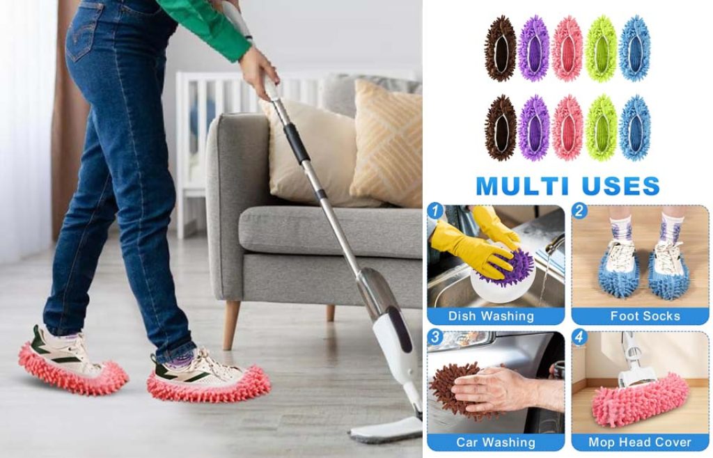 Vowanop Microfiber Cleaning Slippers